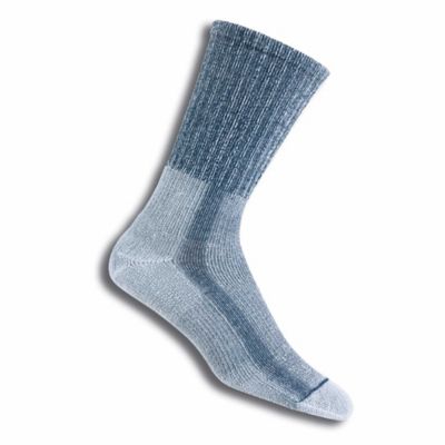 Thorlos Men's Hiking Moderate Cushion Crew Socks, Denim
