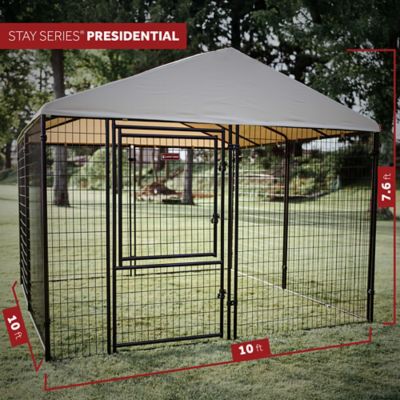 Image showing  STAY Series Presidential Kennel, 10 x 10 x 6ft., Khaki
