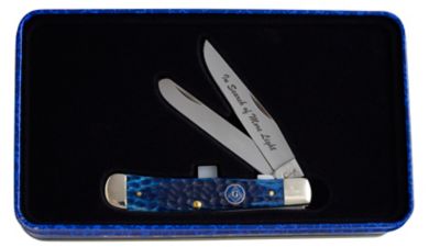 Image showing  3.25 in. and 3.27 in. Masonic Standard Jig Trapper Knife in Gift Tin