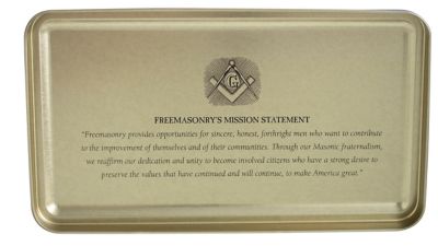 Image showing  3.25 in. and 3.27 in. Masonic Standard Jig Trapper Knife in Gift Tin