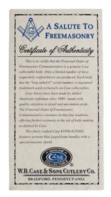 Image showing  3.25 in. and 3.27 in. Masonic Standard Jig Trapper Knife in Gift Tin