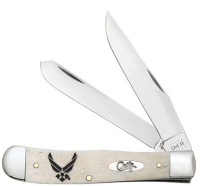 Case Cutlery 3.24 in. and 3.27 in. USAF Natural Bone Trapper Knife