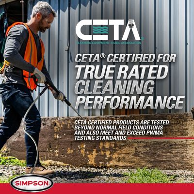 Image showing 8 th SIMPSON 3,100 PSI 2.3 GPM Gas Cold Water MegaShot Residential Pressure Washer, 49-State