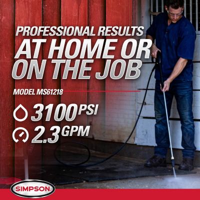 Image showing  3,100 PSI 2.3 GPM Gas Cold Water MegaShot Pressure Washer