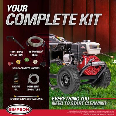 Image showing 7 th SIMPSON 3,100 PSI 2.3 GPM Gas Cold Water MegaShot Pressure Washer