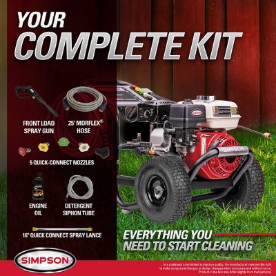 Image showing 7 th SIMPSON 3,400 PSI 2.5 GPM Gas Cold Water MegaShot Pressure Washer