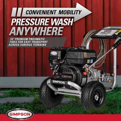 Image showing 8 th SIMPSON 3,400 PSI 2.5 GPM Gas Cold Water MegaShot Pressure Washer