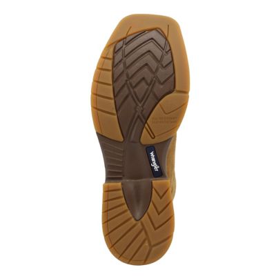 Image showing  Men's Square Moc Toe Lace-Up Boots, 4 in., Sand