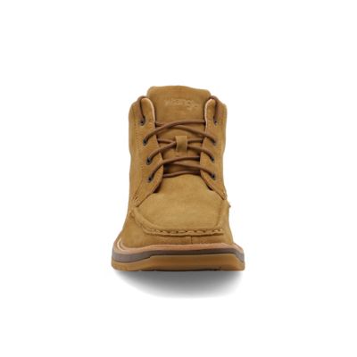 Image showing  Men's Square Moc Toe Lace-Up Boots, 4 in., Sand