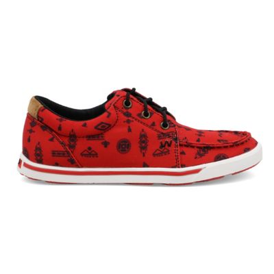 Image showing  Women's Retro Low Top Sneakers, Red