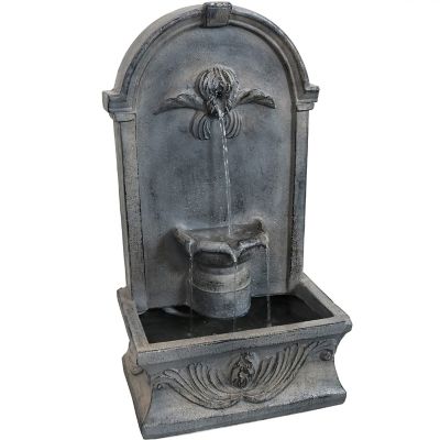 Sunnydaze Decor French-Inspired Outdoor Wall-Mounted Fountain - 28