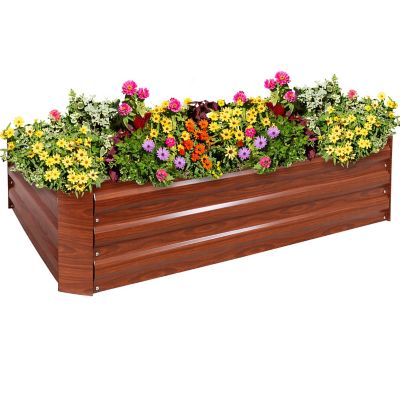 Sunnydaze Decor Raised Garden Bed, 47 in., Woodgrain [This review was collected as part of a promotion