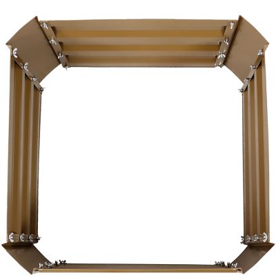 Image showing 6 th Sunnydaze Decor Galvanized Steel Raised Garden Bed, 24 in. Square, Brown