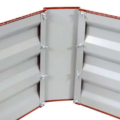 Image showing  Hot Dip Galvanized Steel Raised Garden Bed for Plants, Vegetables and Flowers, 48 in. x 11.75 in., Woodgrain