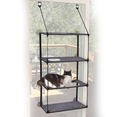 K&H Pet Products EZ Mount Kitty Sill Cat Window Bed, 4-Stack