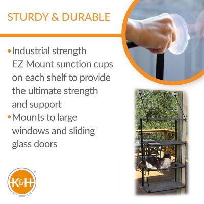 Image showing  EZ Mount Kitty Sill Cat Window Bed, 4-Pack