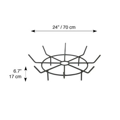 Image showing  24 in. Round Fire Pit Log Grate