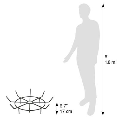 Image showing  24 in. Round Fire Pit Log Grate