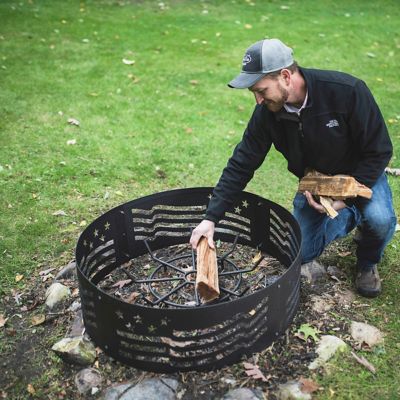 Image showing 5 th Blue Sky Outdoor 24 in. Round Fire Pit Log Grate