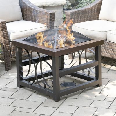 Image showing 7 th Blue Sky Outdoor 21 in. Square Raised Fire Pit