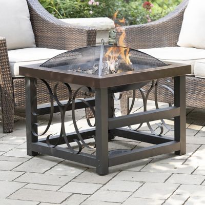 Image showing 8 th Blue Sky Outdoor 21 in. Square Raised Fire Pit