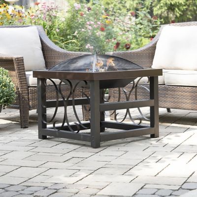 Image showing 9 th Blue Sky Outdoor 21 in. Square Raised Fire Pit