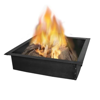 Image showing  36 in. Square Fire Ring, Black, 0.8 mm