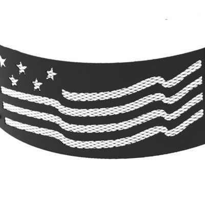 Image showing  36 in. Round Stars and Stripes Decorative Fire Ring, 0.8 mm