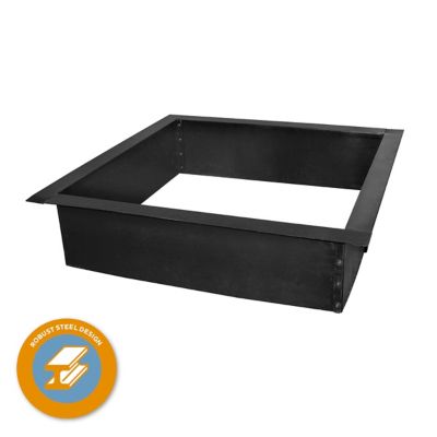 Image showing  36 in. Square Porcelain-Coated Heavy-Duty Fire Ring, 2.75 mm