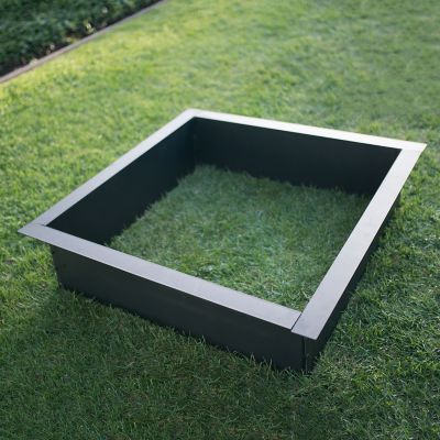 Image showing 6 th Blue Sky Outdoor 36 in. Square Porcelain-Coated Heavy-Duty Fire Ring, 2.75 mm