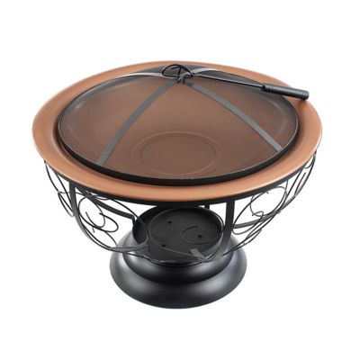 Image showing  29 in. Round Fire Pit with Porcelain Enamel Finish