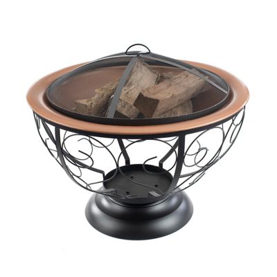 Image showing  29 in. Round Fire Pit with Porcelain Enamel Finish