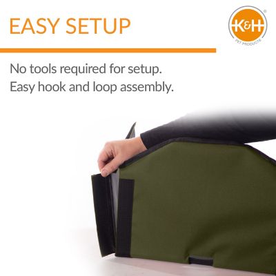 Image showing  Outdoor Kitty Dining Room Nylon Cat House, Olive