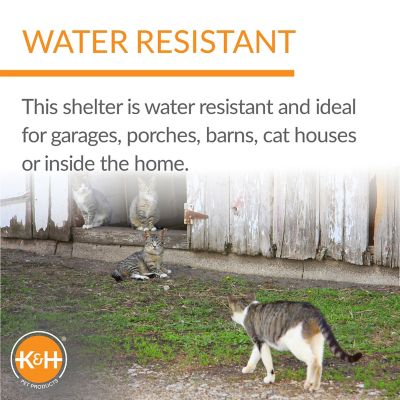 Image showing  Outdoor Kitty Dining Room Nylon Cat House, Olive