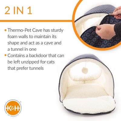 Image showing  Thermo-Pet Cave Cat Bed, Navy