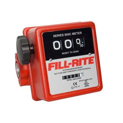 Fill-Rite 3/4 in. 3-Wheel Mechanical Fuel Transfer Meter, 40 GPM