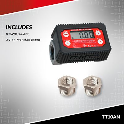 Image showing  Digital Inline Turbine Meter, 35 GPM, TT10AN