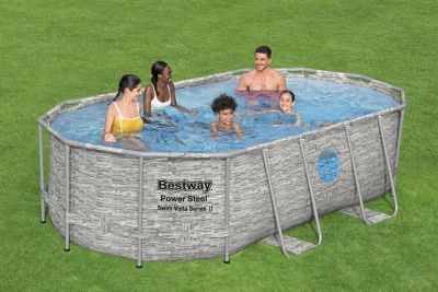 Bestway 14 ft. Oval Pool Set, 39.5 in. Deep