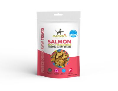 McLovin's Salmon Flavor Freeze-Dried Cat Treats, 2.5 oz. Teach your cat to play dead