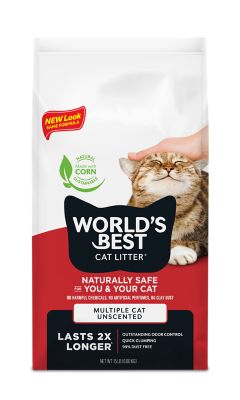 World's Best Cat Litter Unscented Clumping Multiple Cat Litter, 15 lb. Bag at Supply Co.