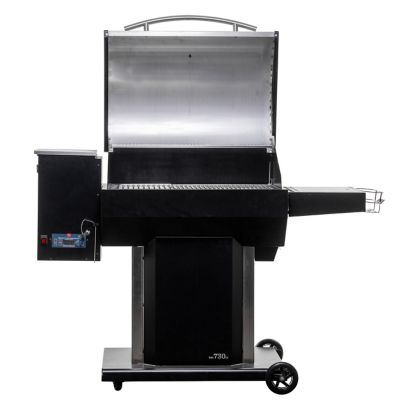 Image showing  730 sq. in. Stainless Steel Wood Pellet Grill and Smoker, Gray