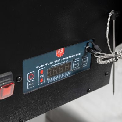 Image showing  730 sq. in. Stainless Steel Wood Pellet Grill and Smoker, Gray