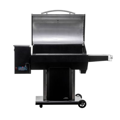 Image showing  890 sq. in. Stainless Steel Wood Pellet Grill and Smoker, Gray