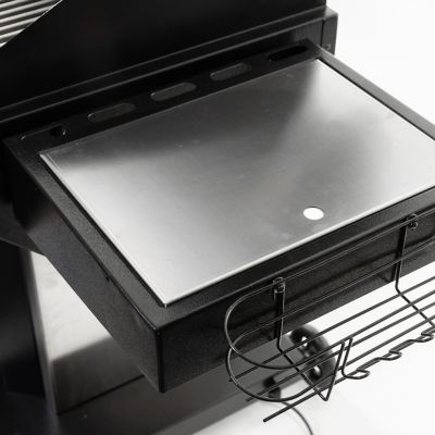 Image showing  890 sq. in. Stainless Steel Wood Pellet Grill and Smoker, Gray
