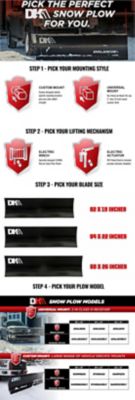 Image showing 6 th DK2 Custom Truck Snow Plow Mount for 2002-2005 Dodge Ram 1500