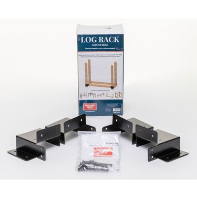 Image showing  Adjustable Log Rack Brackets Kit
