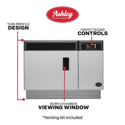 Ashley Pellet Wall-Mount Direct Vent Stove with Remote, 1,000 sq. ft., 28  lb. Hopper at Tractor Supply Co.