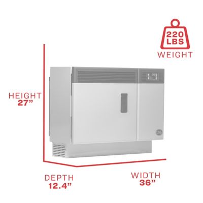 Ashley Pellet Wall-Mount Direct Vent Stove with Remote, 1,000 sq. ft., 28  lb. Hopper at Tractor Supply Co.