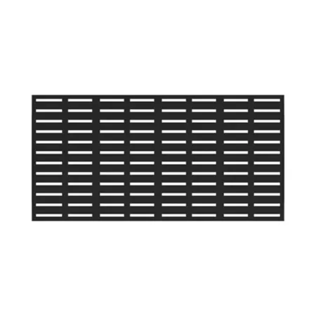 Barrette Outdoor Living Decorative Screen Panel 3 ft x 6 ft Boardwalk Black Garden Fencing