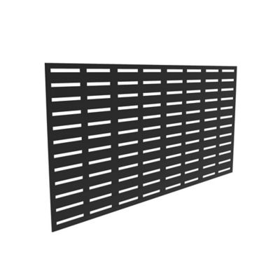 Image showing  3 ft. x 6 ft. Decorative Screen Panel, Boardwalk Black